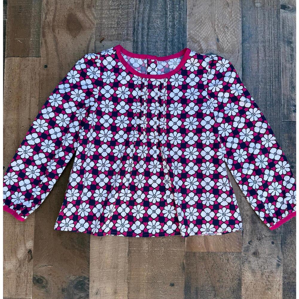 Gymboree Girls Flower Top Size 8 Long Sleeved